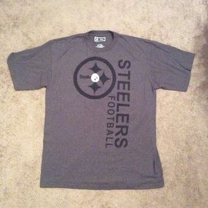 NFL Gray & Black Steelers Tee